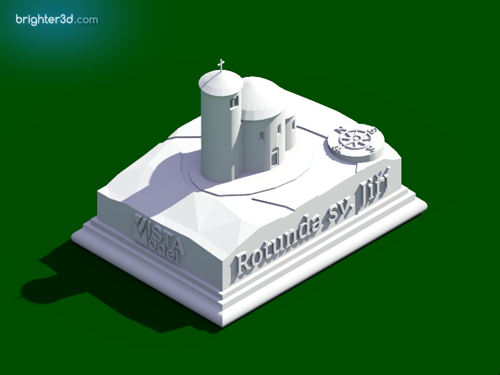 3D data Rotunda sv. Jiří a Vojtěcha 1:1000